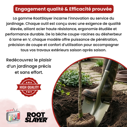 Rootslayer round shovel